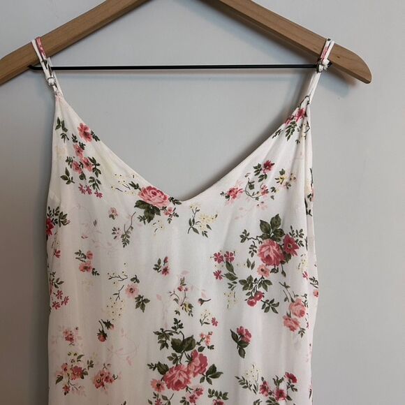 Reformation Dietrich Dress White Rose Floral Size 10 - Picture 5 of 14